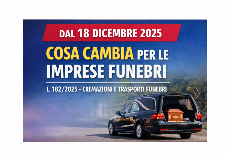 News 30 | L. 1822025 L. 1822025 cosa cambia davvero per le imprese funebri